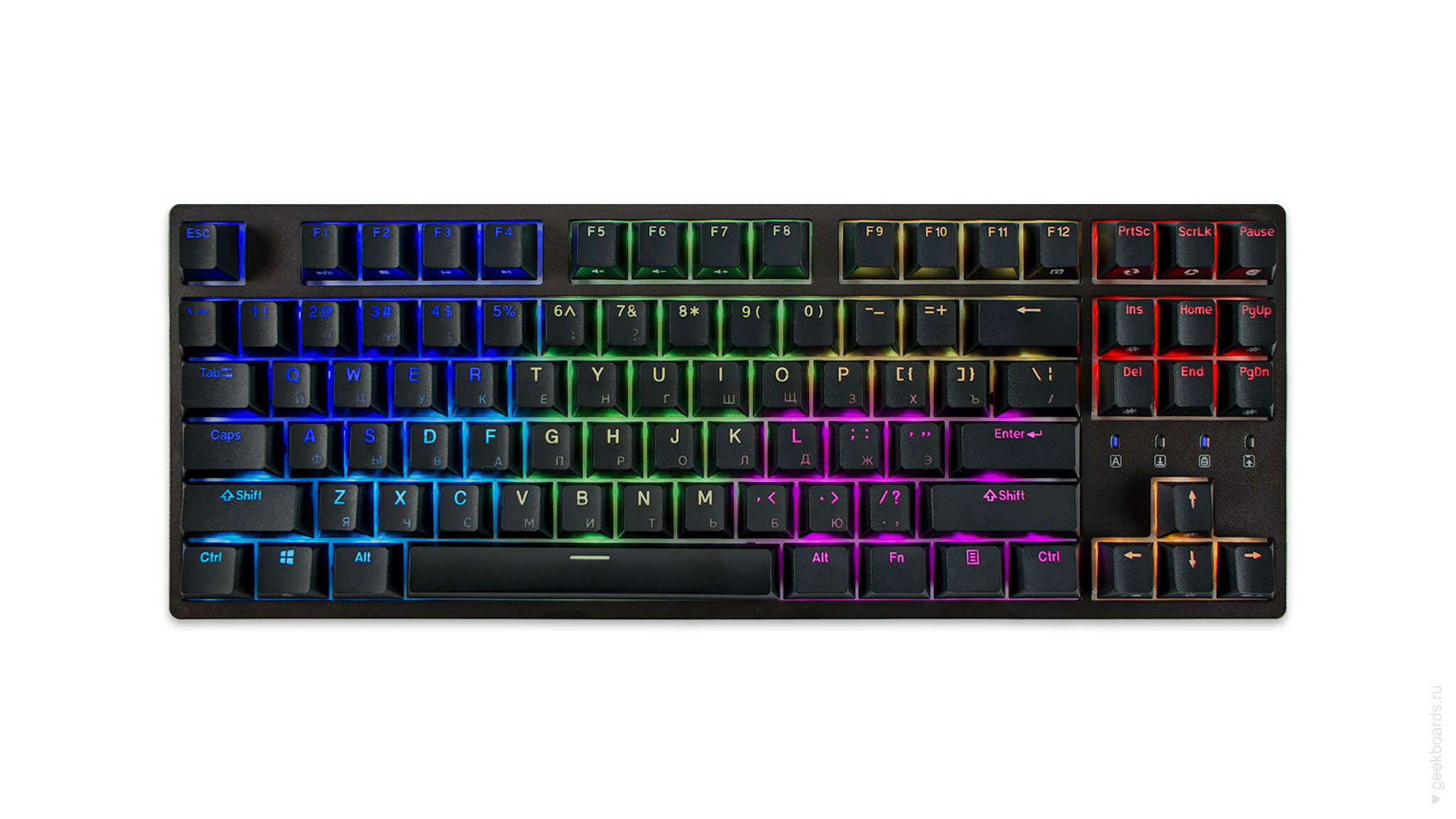 Игровая механическая клавиатура Durgod Taurus K320 Nebula RGB, Cherry MX RGB Blue, русская раскладка
