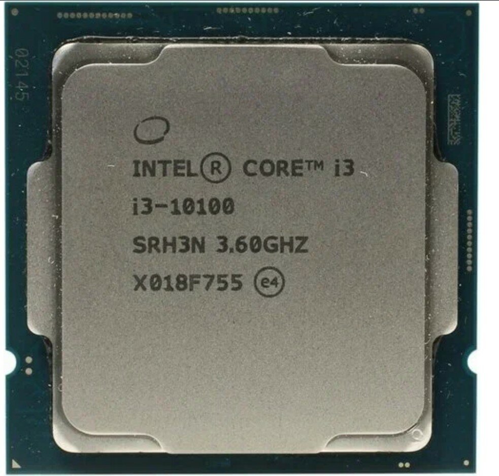 Процессор Intel Core i3-10100 LGA1200, 4 x 3600 МГц, OEM