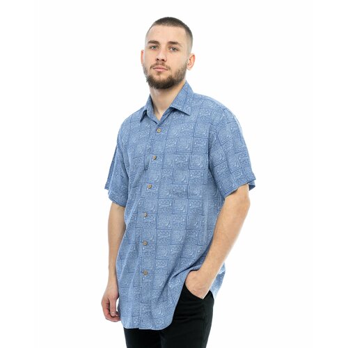 фото Рубашка maestro, размер l, синий