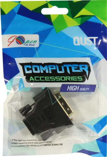 Переходник Aopen HDMI-DVI-D позолоченные контакты ACA312 - фото №16