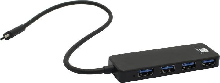 USB-концентратор 5bites HB34C-311, разъемов: 4, 10 см, черный - фото №6