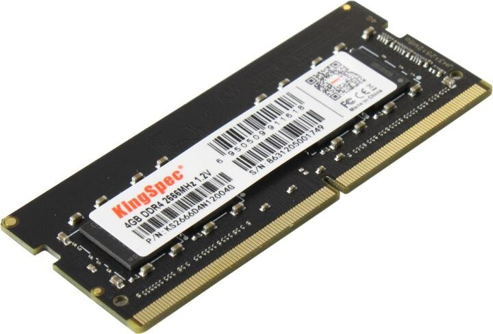 Оперативная память Kingspec DDR4 - 4Gb, 2666 МГц, SO-DIMM (ks2666d4n12004g) - фото №11