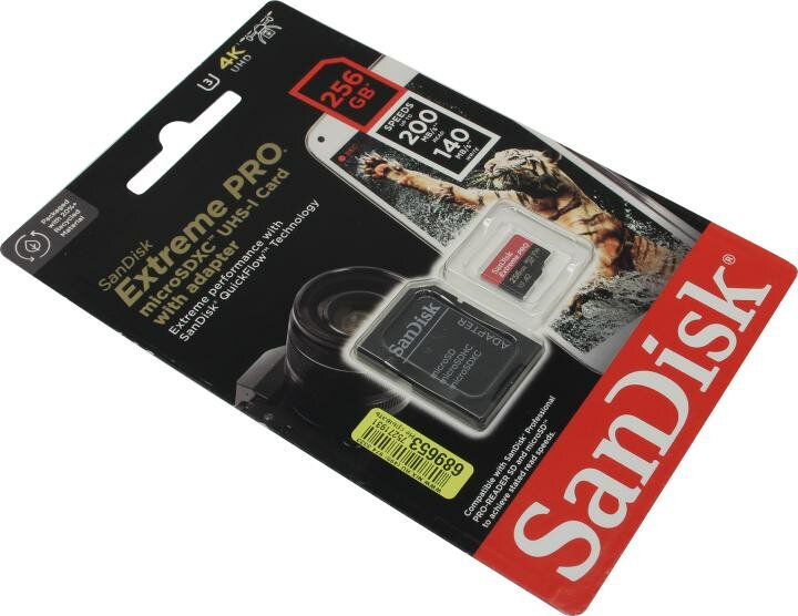 Карта памяти Sandisk Extreme Pro microSDXC 512GB + SD Adapter + Rescue Pro Deluxe 200MB/s - фото №13