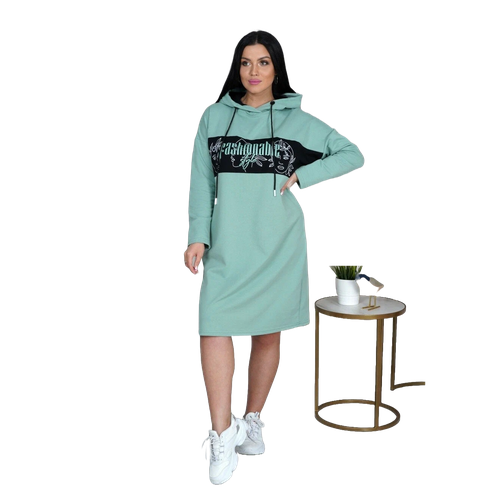 Платье ИСА-Текс, размер 50, зеленый костюм иса текс размер 50 зеленый