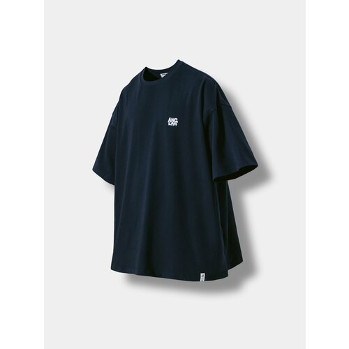 Футболка ANGLAN Stack Logo Half Tee, размер OneSize, синий