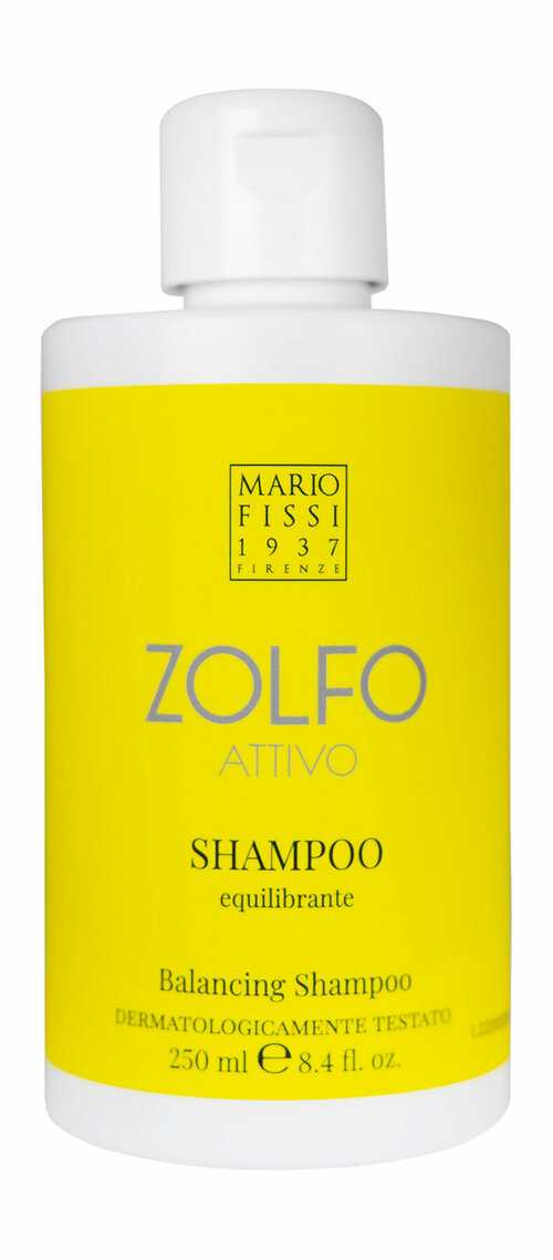 1937 MARIO FISSI Шампунь для жирных волос Zolfo Attivo Equilibrante Серный Восстанавливающий баланс, 250 мл