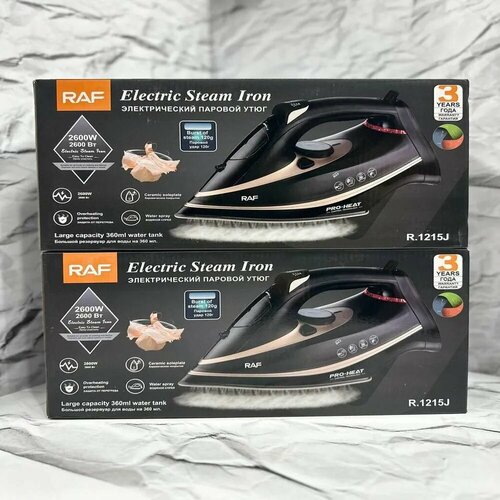 Утюг R1215 из керамики вместимость 360ml фирмы RAF станет надёжным помощником для идеального глажения 243500₽