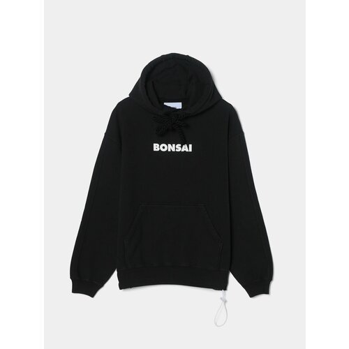 Худи BONSAI Drawstring Logo Hoodie, размер M, черный