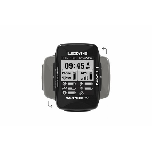 Велокомпьютер Lezyne Super Pro GPS Black