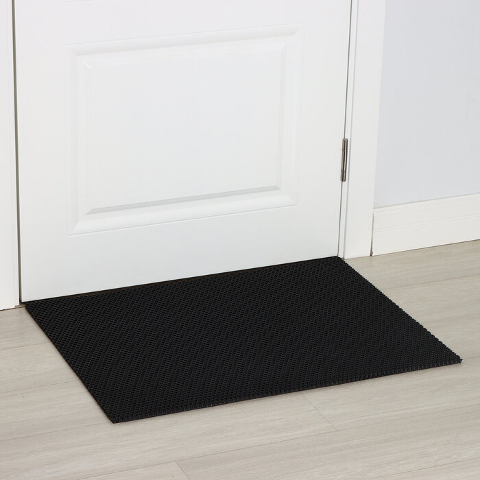 Универсальный EVA коврик соты 60х80 см, цвет: черный