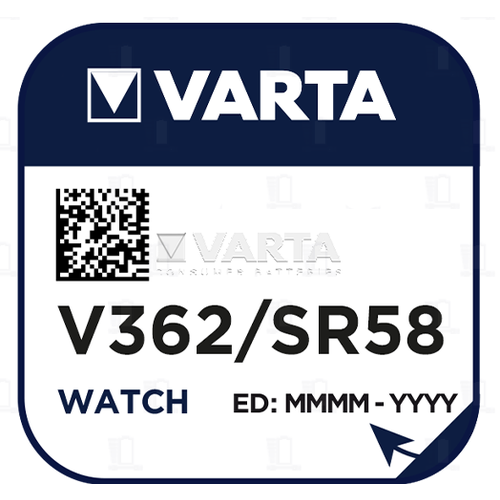 Батарейка часовая Varta 362, SR721SW Silver Oxide 1.55V