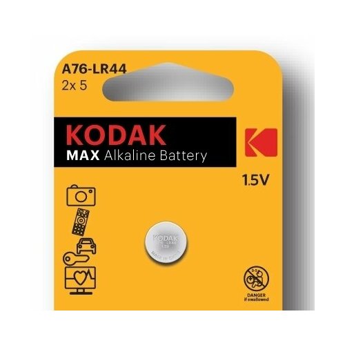 Батарейка часовая Kodak AG13 (357) LR1154, LR44 Б0044718 батарейка для часов ergolux ag13 bl 10 lr44 lr1154 a76 357