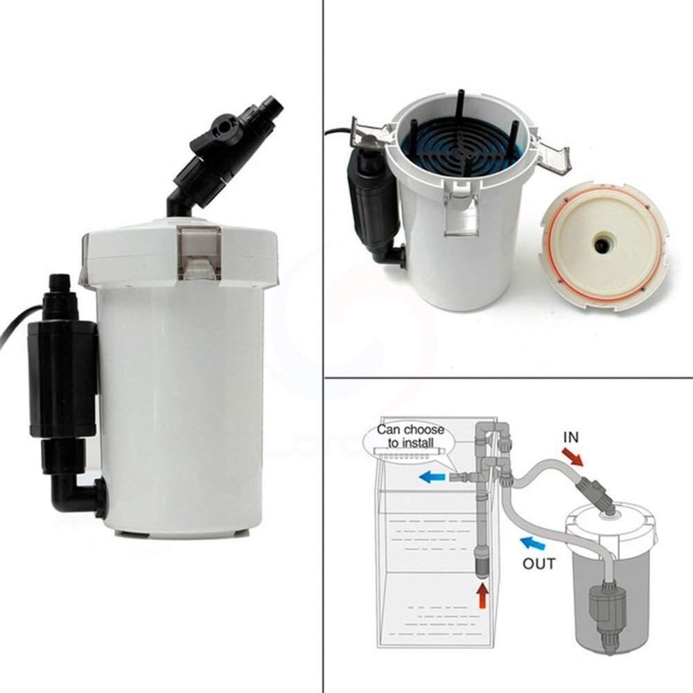 Внешний аквариумный фильтр с насосом SunSun HW-602B (6 Вт;400л/ч акв. до 100л)