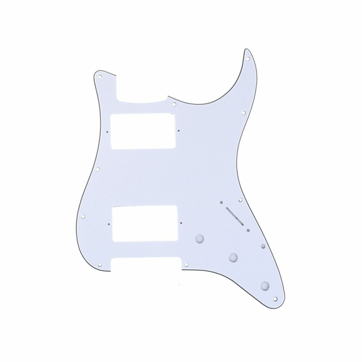 Панель (pickguard) Musiclily для стратокастера серий Modern Style, H-H, трехслойная, белая (MX1379WH)