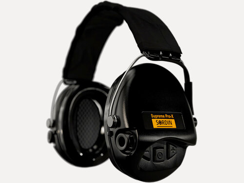 Изображение товара Наушники Активные Sordin (Msa) Supreme Pro-X, Чёрные, Оголовье-Ткань