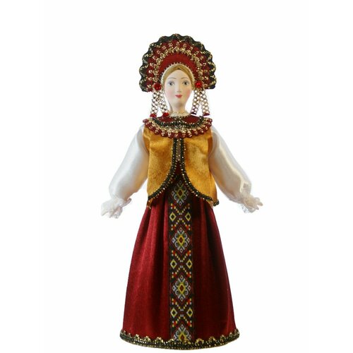 кукла коллекционная в девичьем праздничном костюме Кукла коллекционная в праздничном девичьем костюме