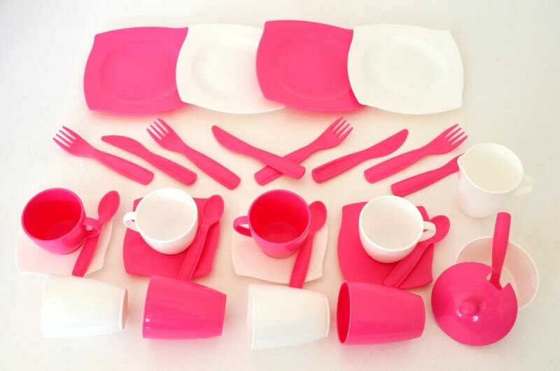 Набор детской посуды Полесье "Алиса" с подносом на 4 персоны арт.40640 /9 - фото №14