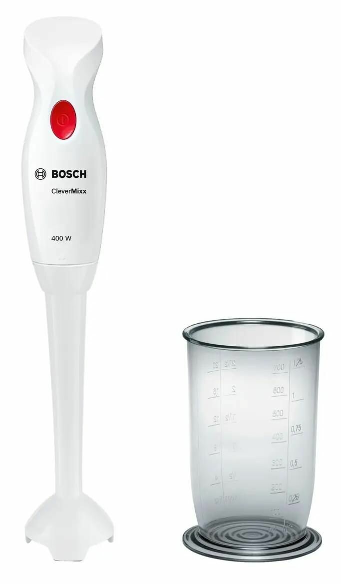 Блендер Bosch CleverMixx MSM14100, погружной, белый