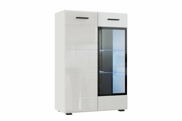 фото Комод Gloss KM-80, Белый, 75,8х112х35,6 (ШхВхГ)