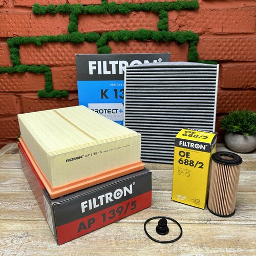 Комплект фильтров Filtron для ТО на VAG 1.8/2.0 TSI Комплект фильтров на Skoda Octavia/VW Golf/Audi A3/Seat