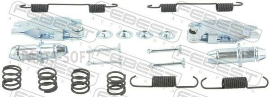 FEBEST 1404-RODIIR-KIT Комплект монтажный барабанных колодок SSANG YONG KYRON 2005-2013 1404-RODIIR-KIT