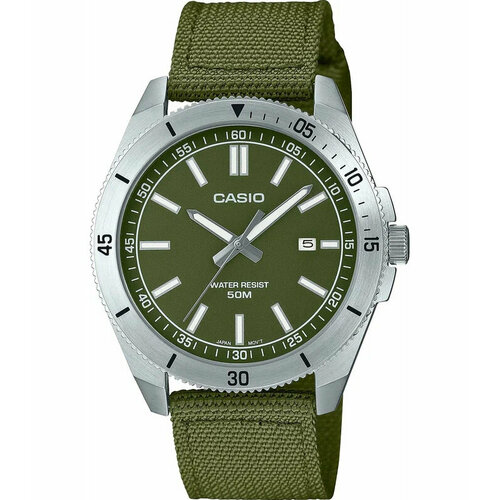 фото Наручные часы casio mtp-b155c-3e, зеленый