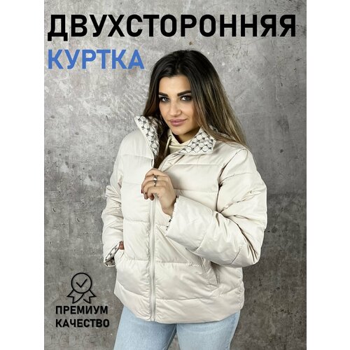 фото Куртка diffberd, размер 50, бежевый