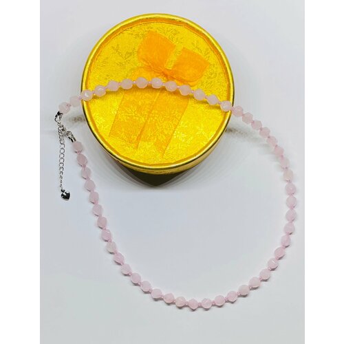 Колье Розовый кварц