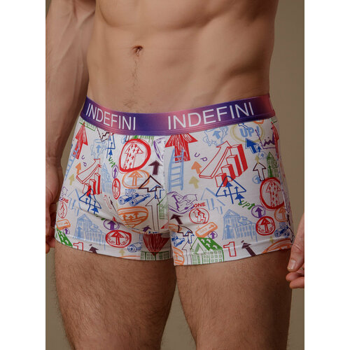 фото Трусы indefini, размер 2xl, белый, голубой, красный