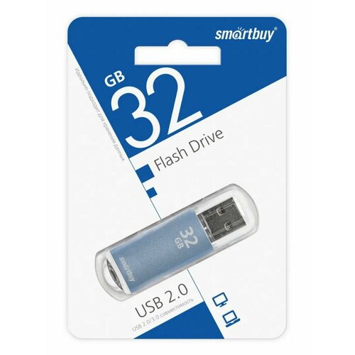 USB флеш накопитель 32GB V-CUT BLUE флеш накопитель usb 2 0 smartbuy 32gb art black sb32gbak