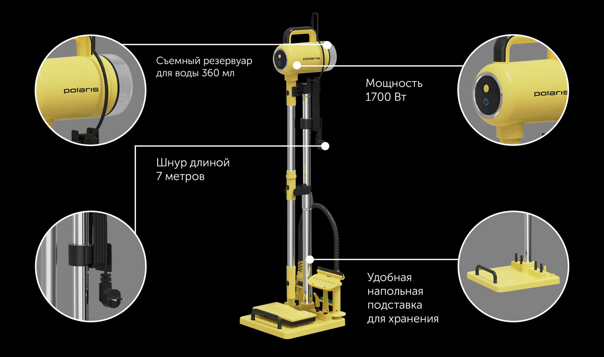 Пароочиститель Polaris PSC 1711C - фото №19