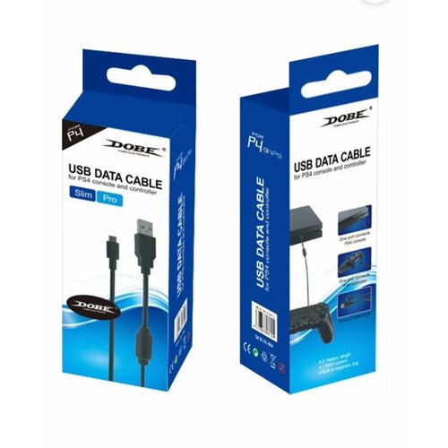 Зарядный кабель Dobe для PS4Xbox One USB Data Cable черный 3 м 265₽