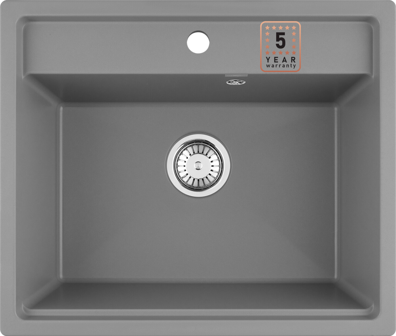 Мойка Weissgauff с дозатором и коландером WG 60005 Gray Premium Line