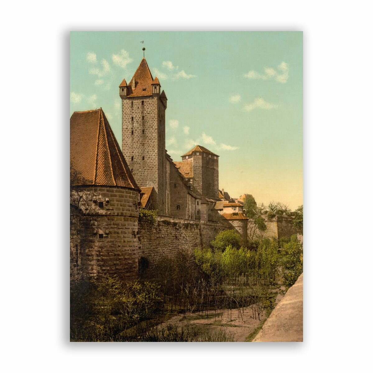 Постер, плакат на бумаге / Ludinsland, Nuremberg, Bavaria, Germany / Размер 30 x 40 см