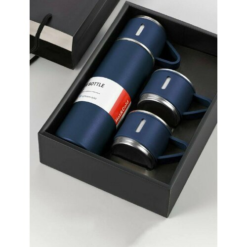 Термос для чая / Термокружка для кофе / Термос для еды / Кружка походная / Термос биосталь /Подарочный набор, 500мл