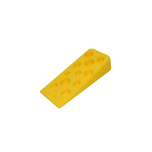 Фиксатор дверной МультиДом напольный кусочек сыра жёлтый RC45-1 65495/77394