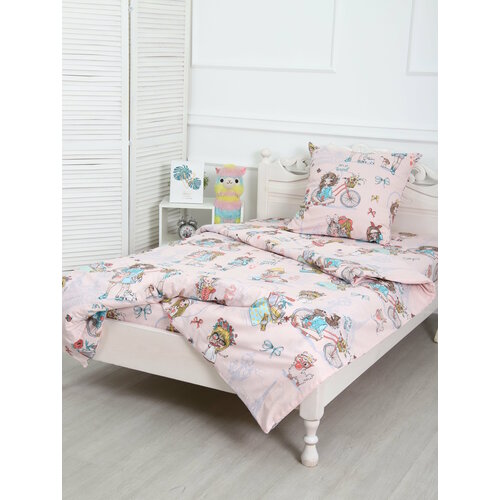 Детское постельное белье 1.5 спальное, поплин. 2458/4