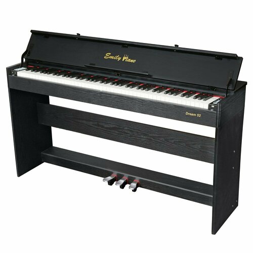 Пианино цифровое с крышкой EMILY PIANO D-52 BK пианино цифровое emily piano d 52 br