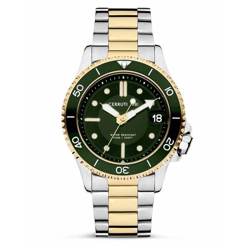 наручные часы cerruti 1881 часы наручные cerruti 1881 ciwgh2224208 зеленый Наручные часы Cerruti 1881 CIWGH2224208, серебряный, зеленый