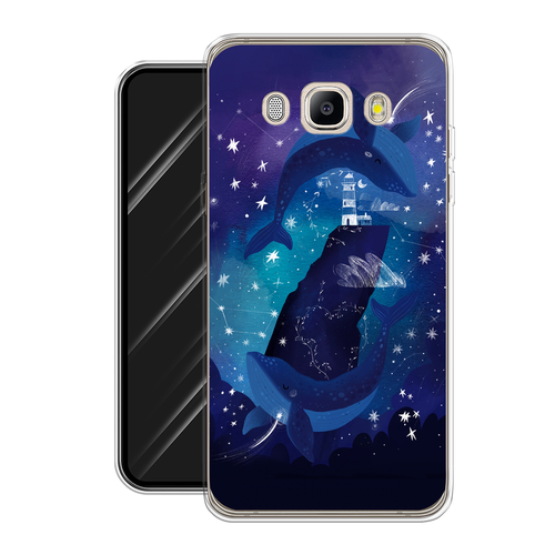 Силиконовый чехол на Samsung Galaxy J5 2016 / Самсунг Галакси J5 2016 Ночные киты