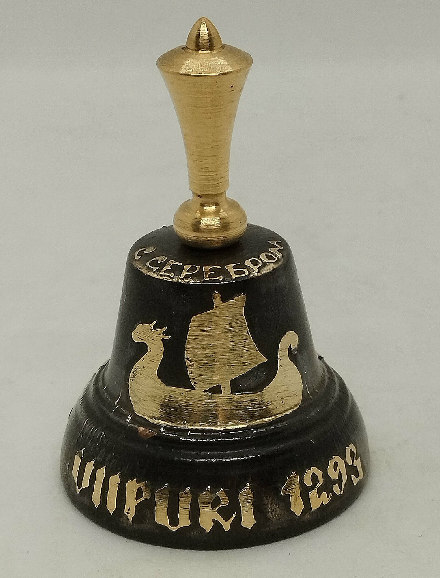 Валдайский Колокольчик №4 с короткой ручкой"выборг " — фото 1