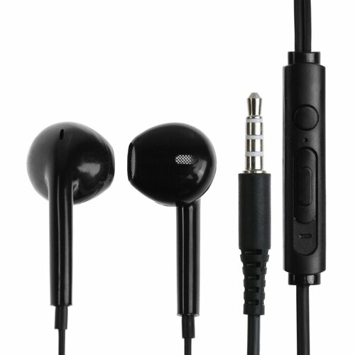Наушники BYZ S870, проводные, вкладыши, микрофон, 3,5 мм, 1.2 м, чёрные проводные наушники g4 чёрные