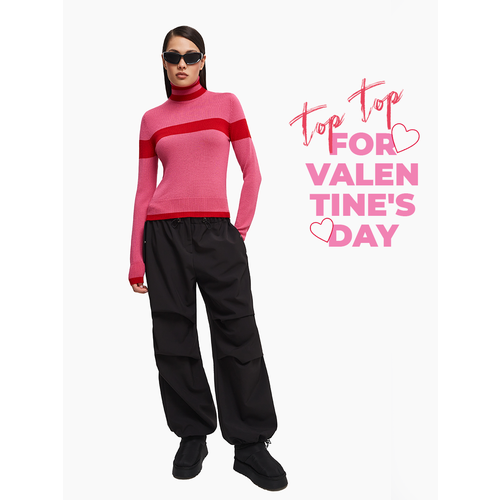 фото Водолазка toptop, размер 48, розовый