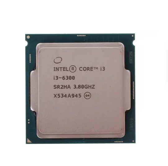 Процессор Intel Core i3-6300 Skylake LGA1151, 2 x 3800 МГц, OEM