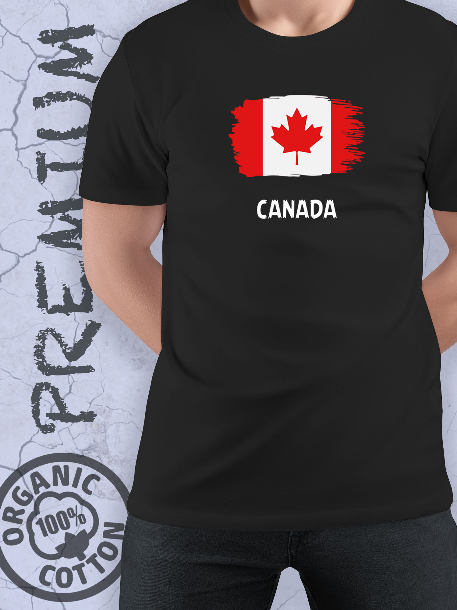 Футболка SMAIL-P с флагом Канады-Canada