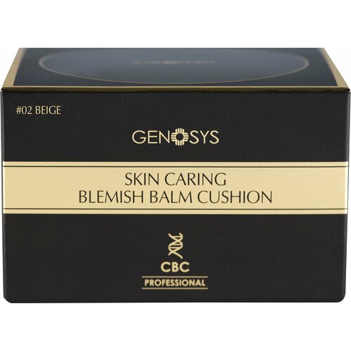 Genosys Ухаживающий BB-кушон с тонирующим эффектом, Skin Caring Blemish Balm Cushion тон 02 BEIGE