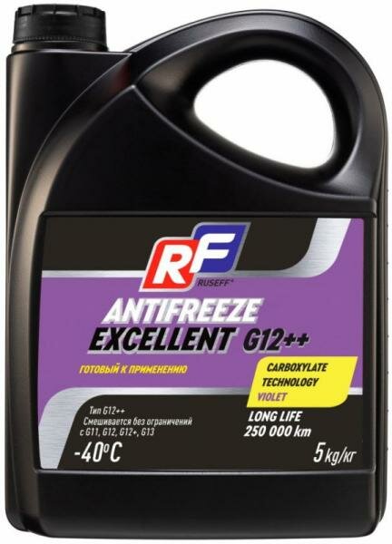 17362N RUSEFF Антифриз ANTIFREEZE EXCELLENT G12++ (5кг)