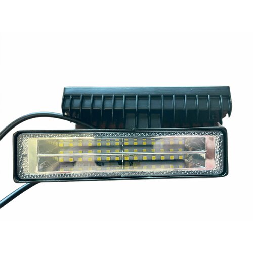 Фара противотуманная светодиодная прямоугольная / дневные ходовые огни для автомобиля 12-24V 28 LED светодиодов 24W 6000K размер 150*55 MM 2 шт.