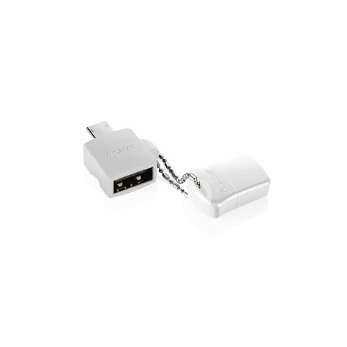 Накопитель Apacer USB 20 8GB AH116 White OTG Adapter A610 White электротовар 2429₽