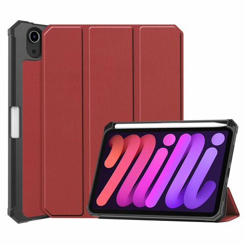 Чехол для iPad mini 6 темно-красный TPU